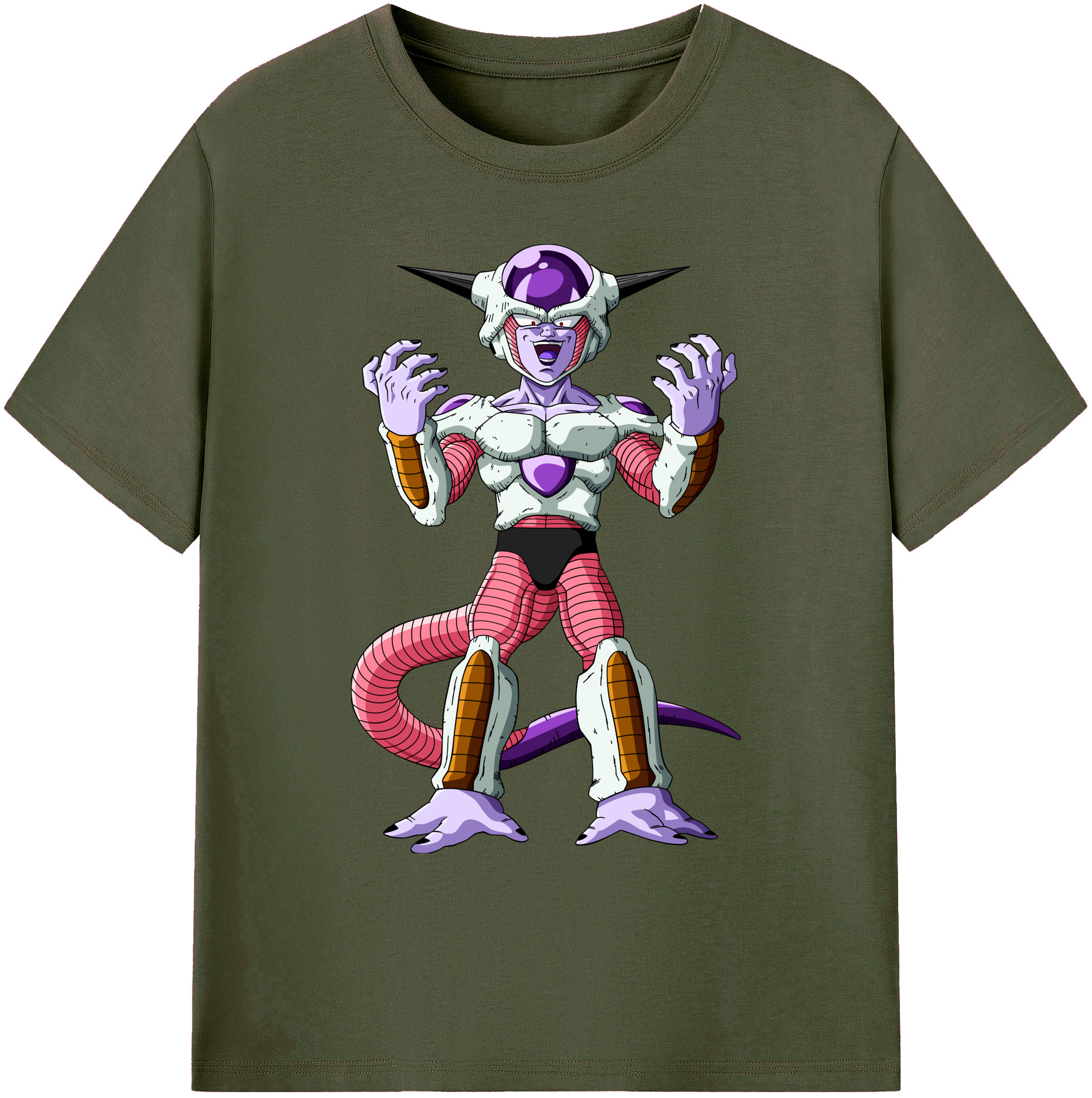 （画像用） ドラゴンボール フリーザ DRAGON BALL Frieza 綿100％ メンズ半袖Tシャツ｜肌触りやわらか＆通気性